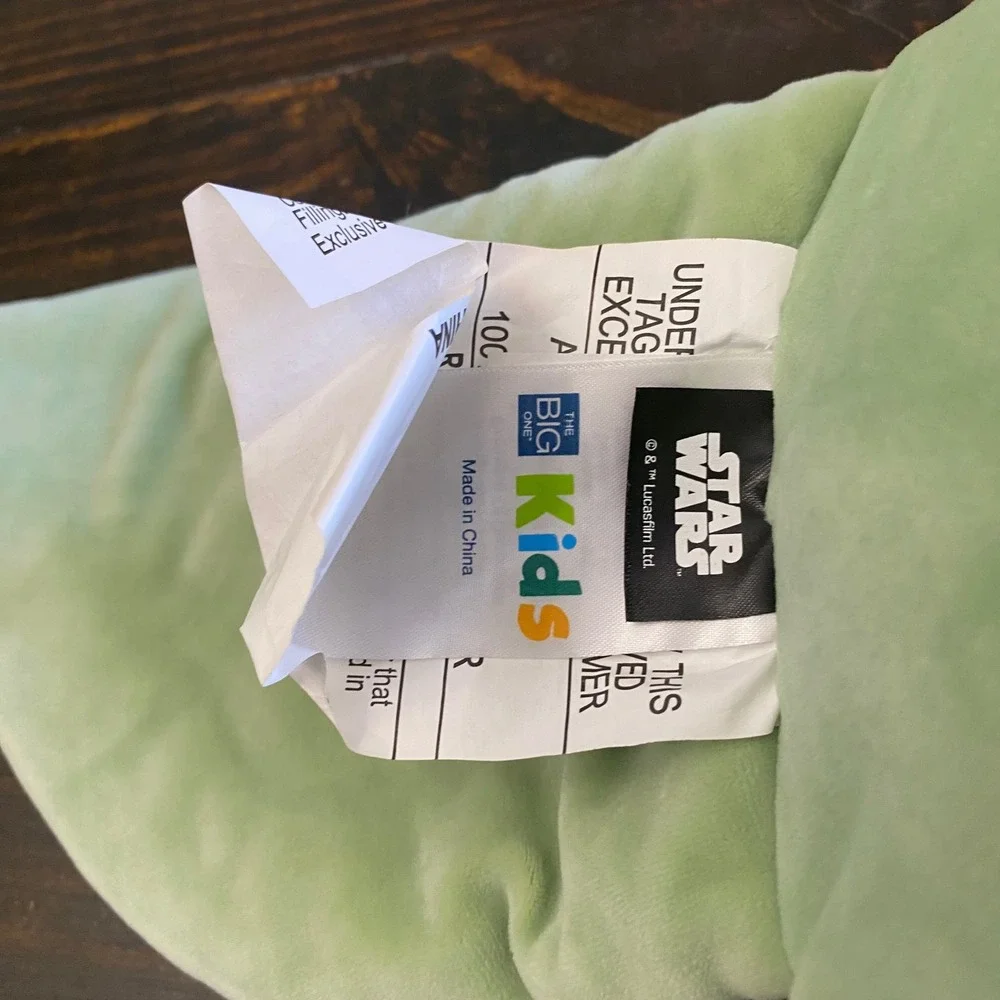 Star Wars The Big One Kids Grogu The Child Plush Decorative Pillow Green 28in